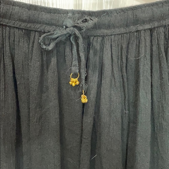 Black Broom Skirt with bells. Free size. - Picture 2 of 4